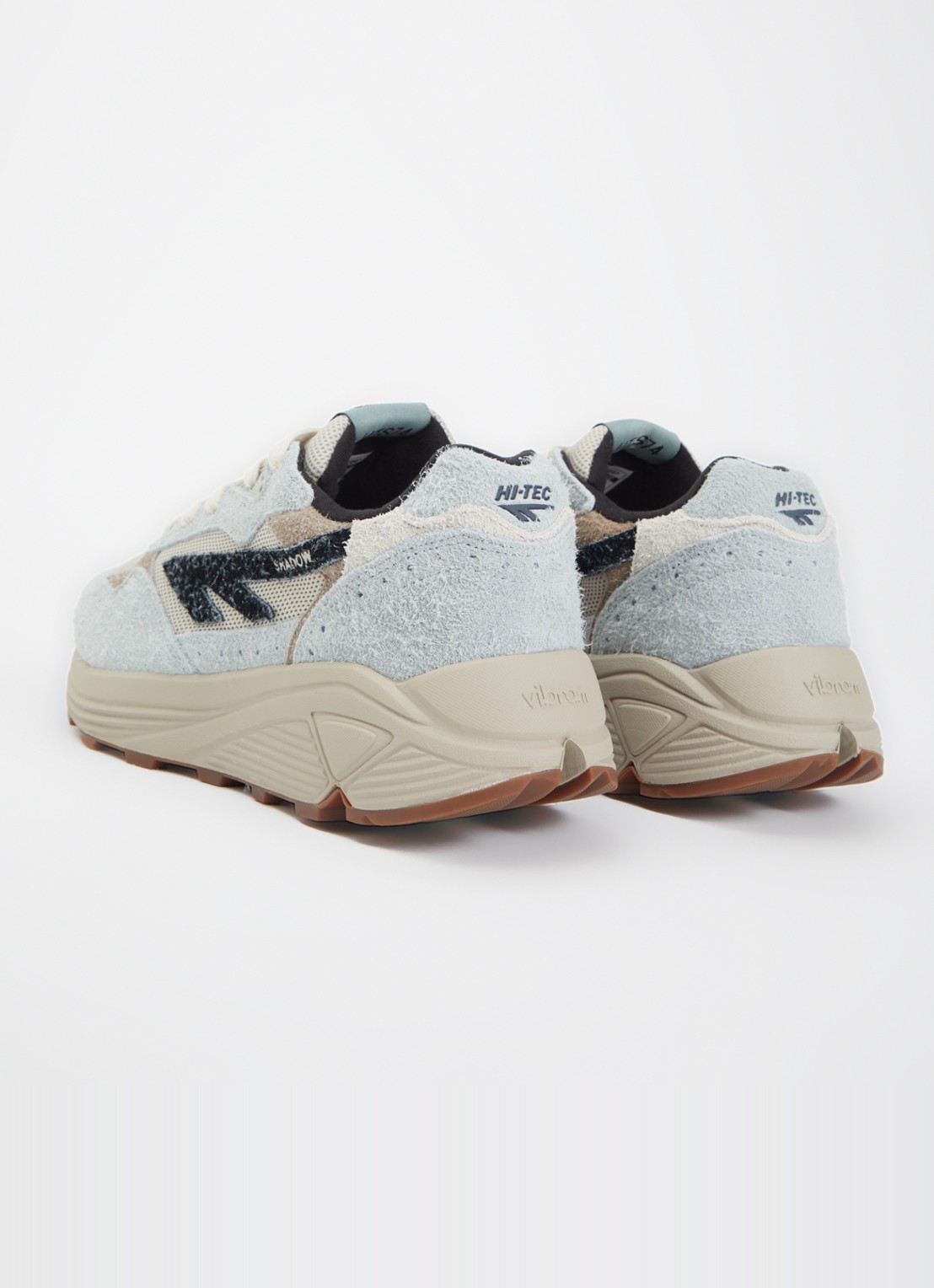 Hi-Tec HTS Shadow RGS sneaker met details van suède - achterkant 2 lichtblauw