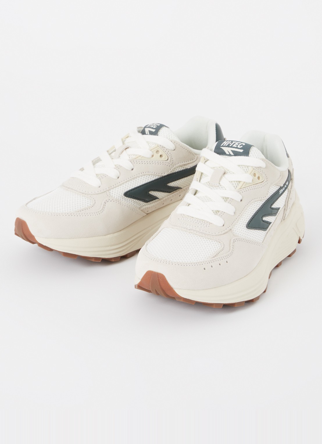 Hi-Tec HTS Shadow RGS sneaker met suède details - detail groen