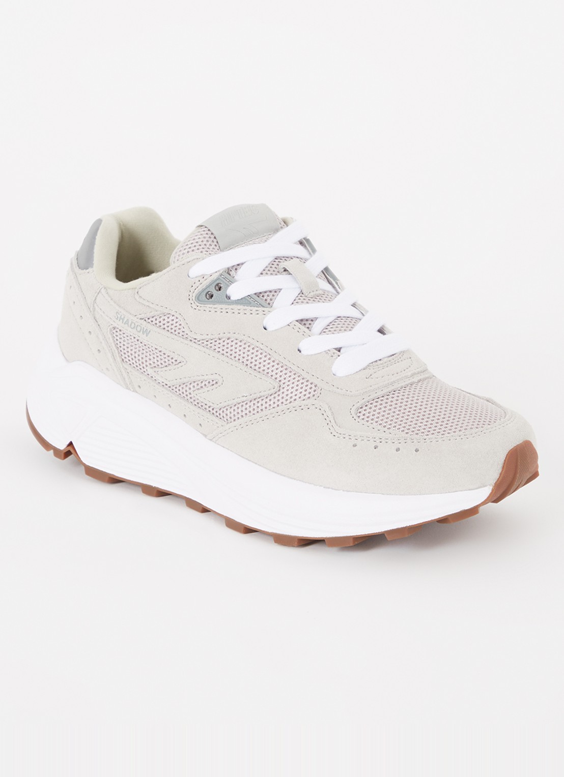 Hi-Tec HTS Shadow RGS sneaker met suède details - voorkant lichtgrijs