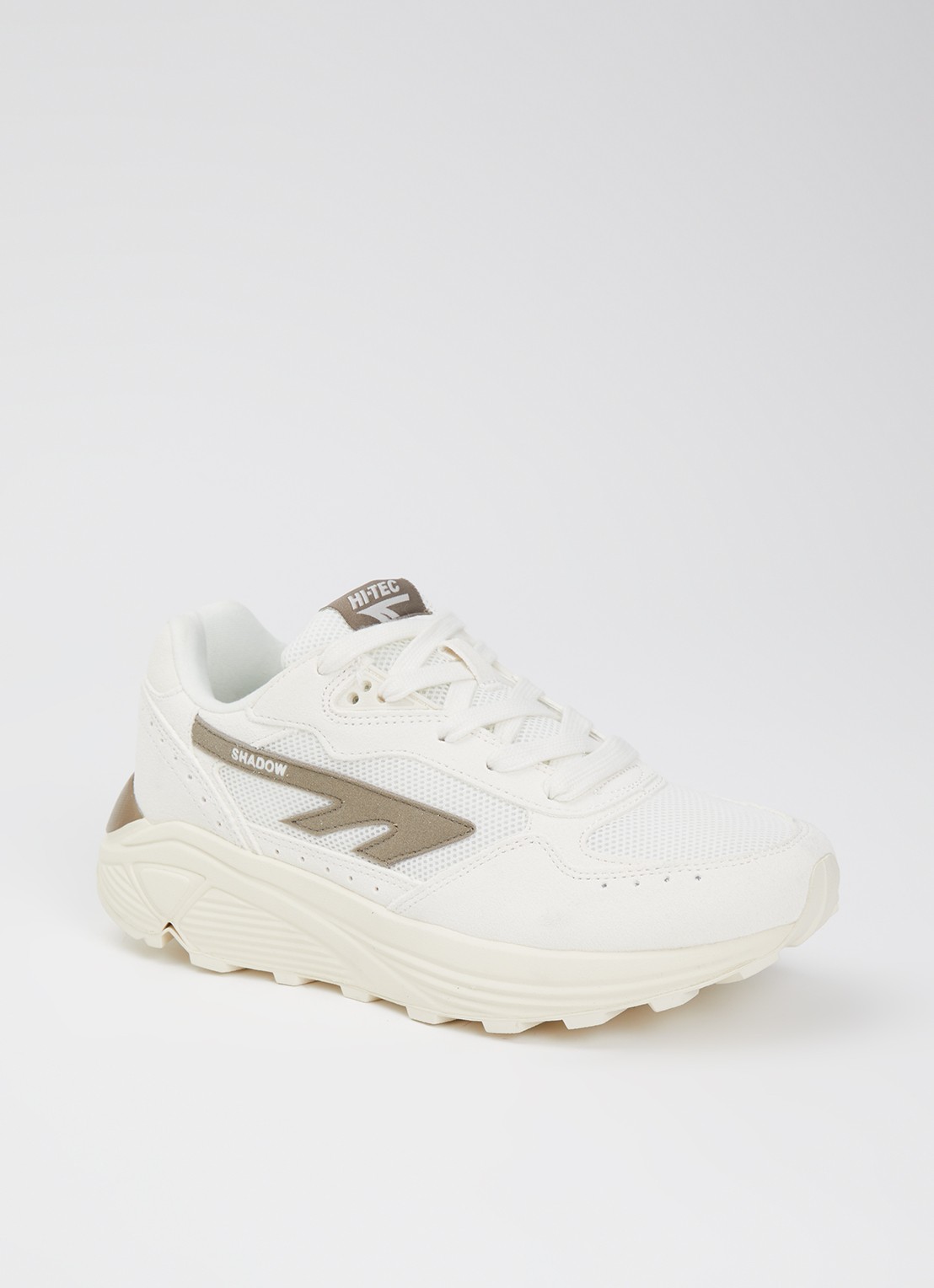 Hi-Tec HTS Shadow RGS sneaker met suède details - voorkant 4 taupe