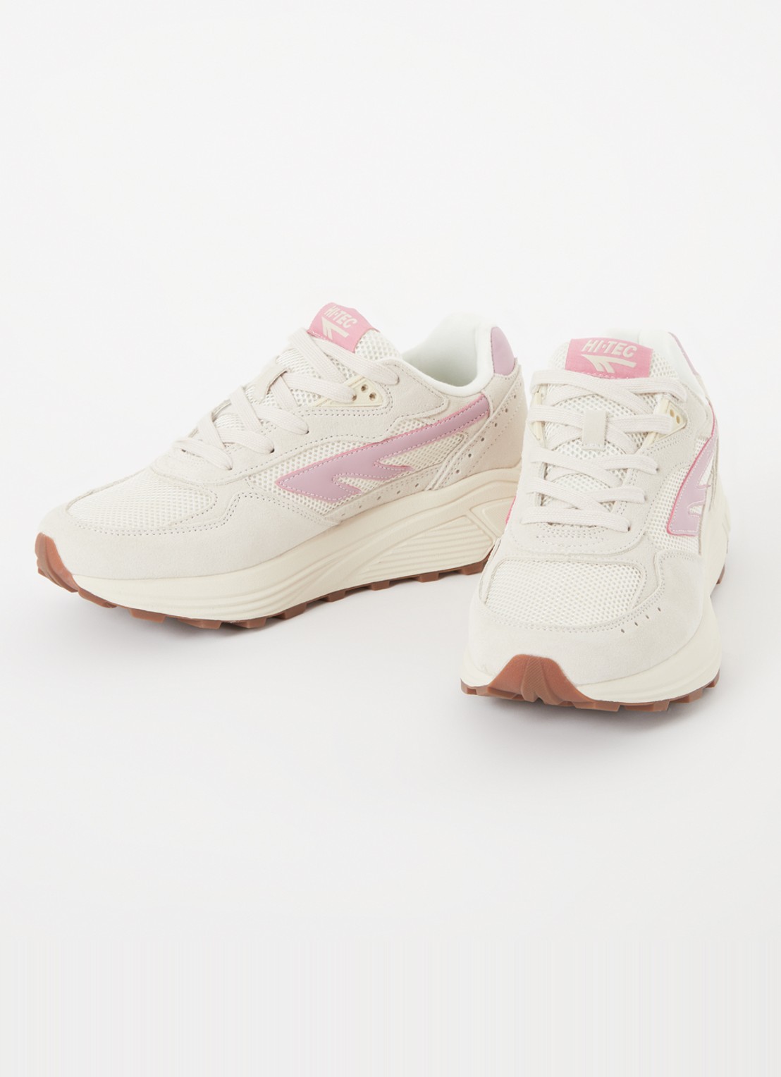 Hi-Tec HTS Shadow RGS sneaker met suède details - detail lichtroze
