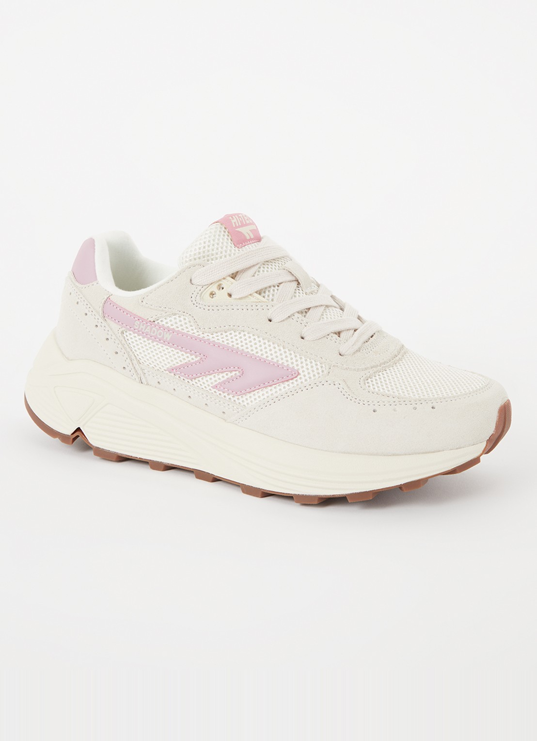 Hi-Tec HTS Shadow RGS sneaker met suède details - voorkant 4 lichtroze