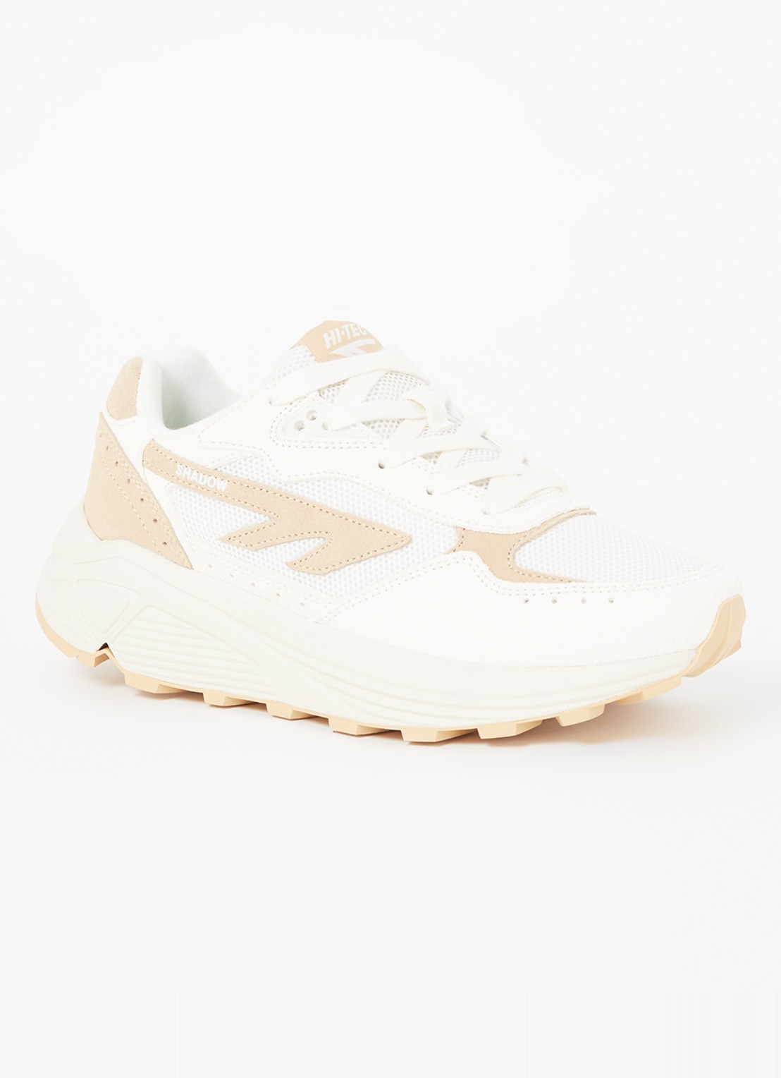 Hi-Tec HTS Shadow RGS sneaker met suède details - voorkant creme