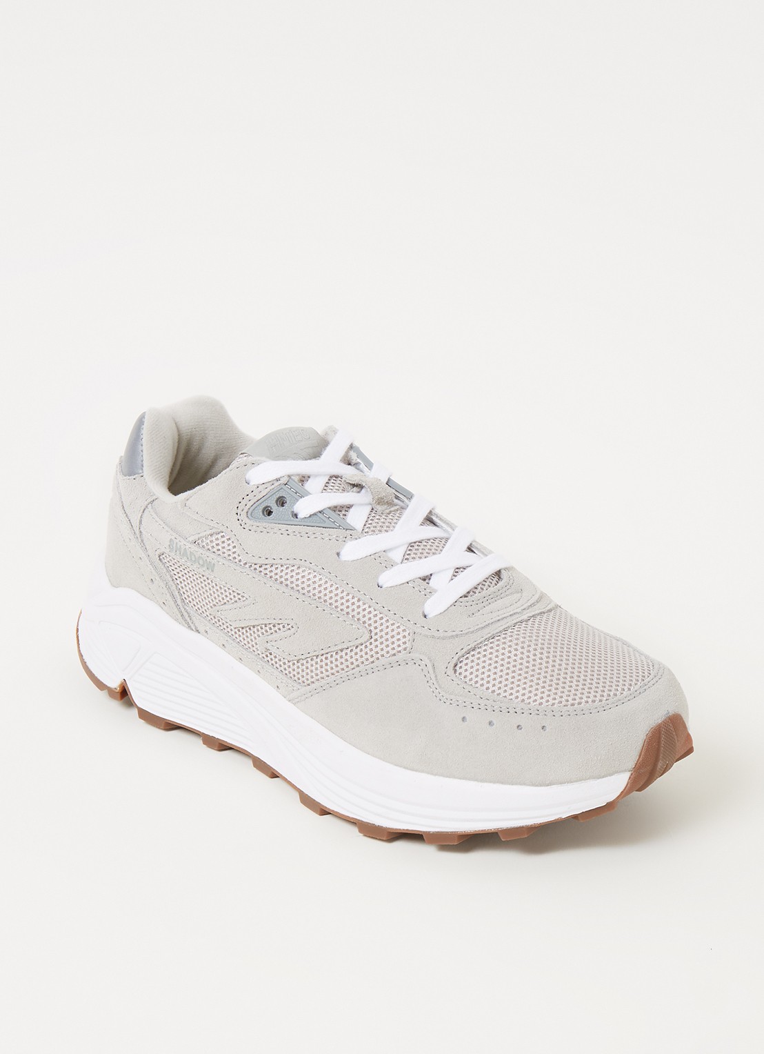 Hi-Tec HTS shadow RGS sneaker met suède details - voorkant 5 lichtgrijs