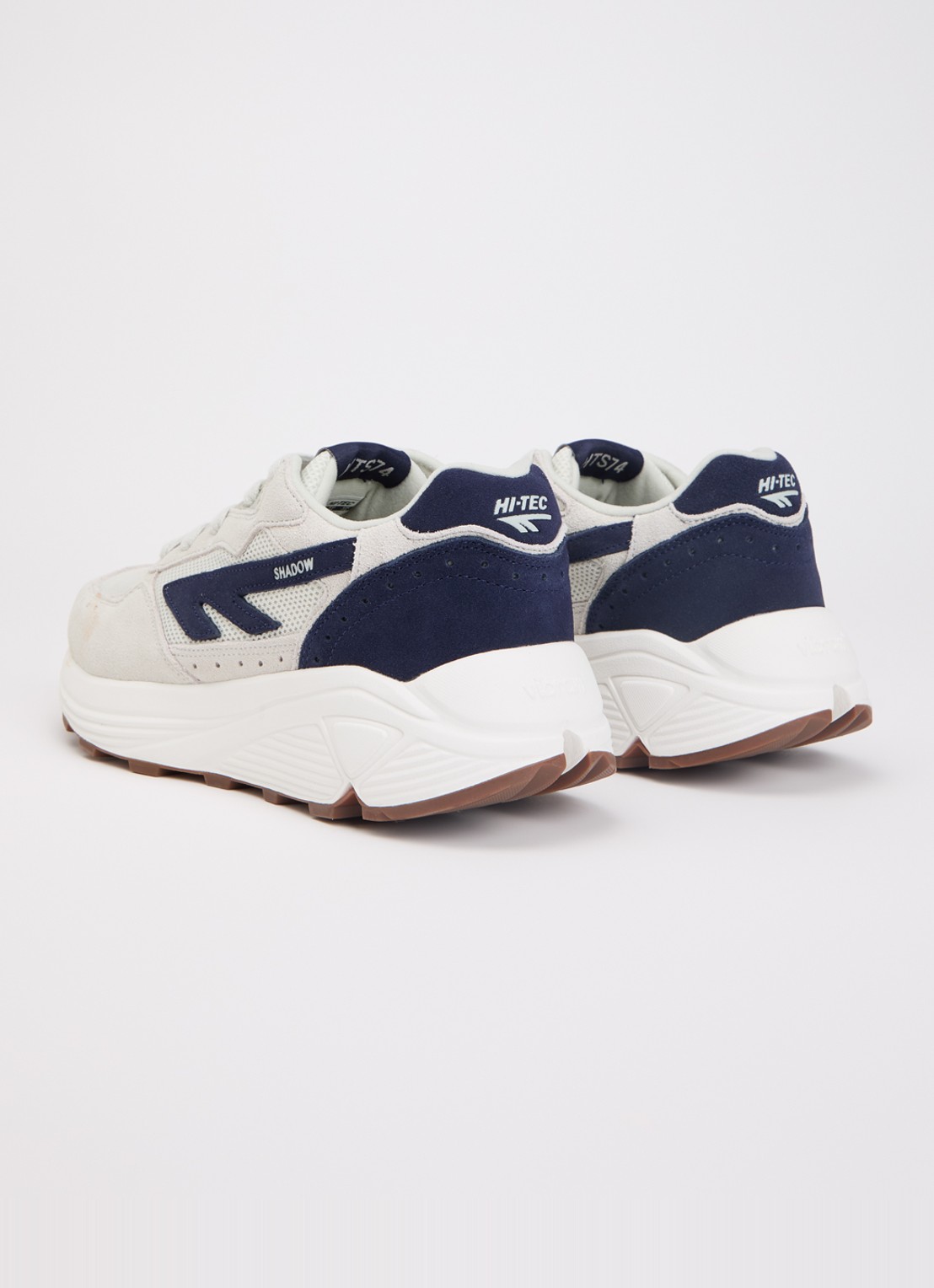 Hi-Tec HTS shadow RGS sneaker met suède details - achterkant 4 donkerblauw
