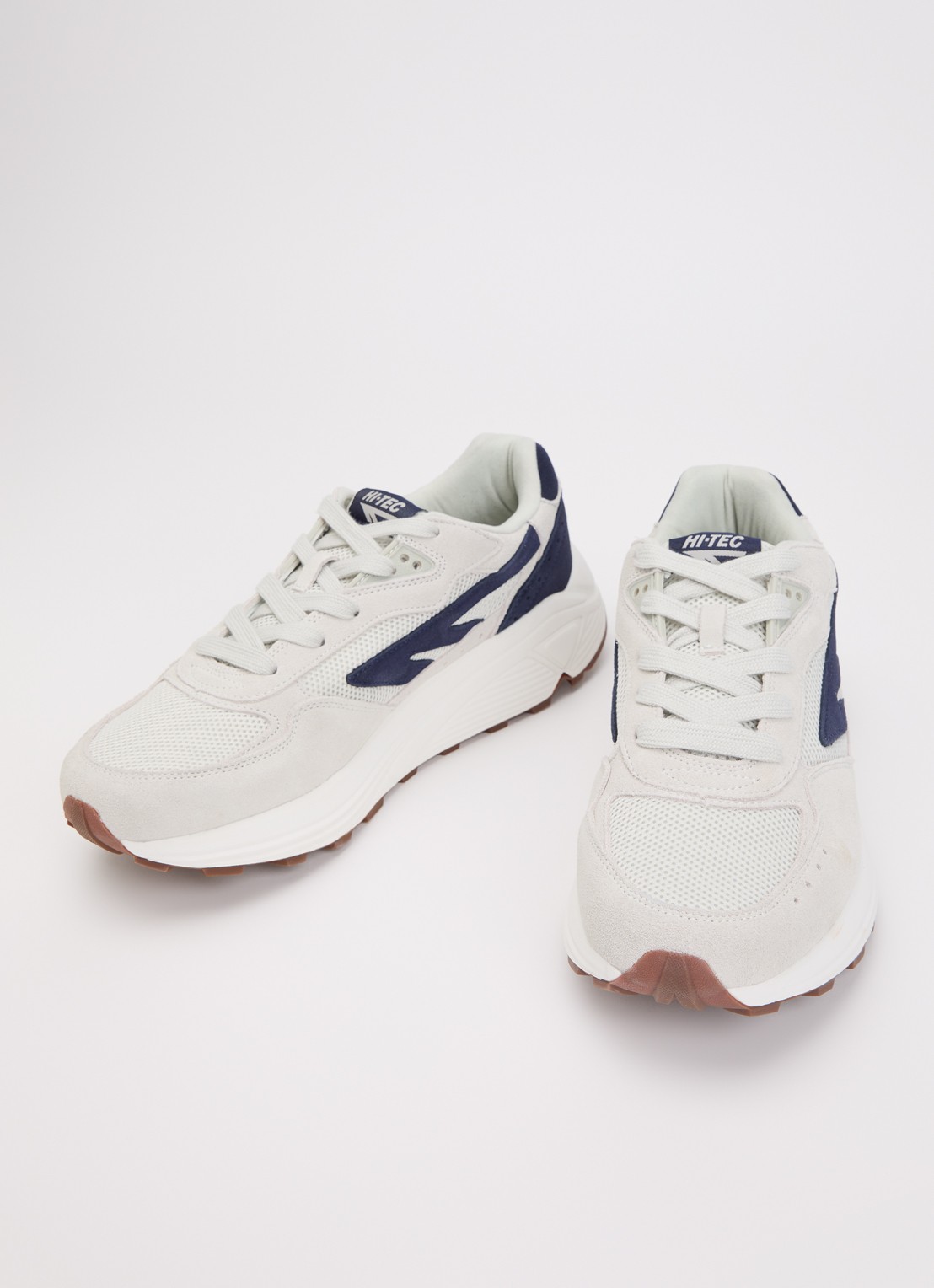 Hi-Tec HTS shadow RGS sneaker met suède details - detail donkerblauw