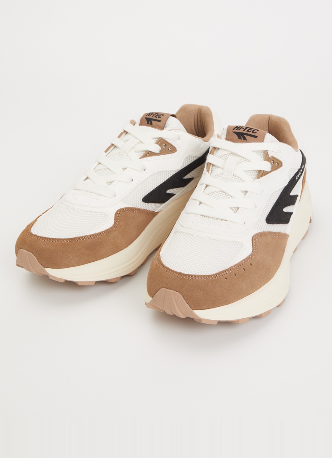 Hi-Tec HTS shadow RGS sneaker met suède details - detail 2 lichtbruin