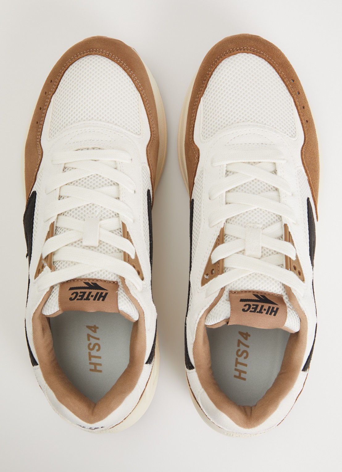 Hi-Tec HTS shadow RGS sneaker met suède details - detail 3 lichtbruin