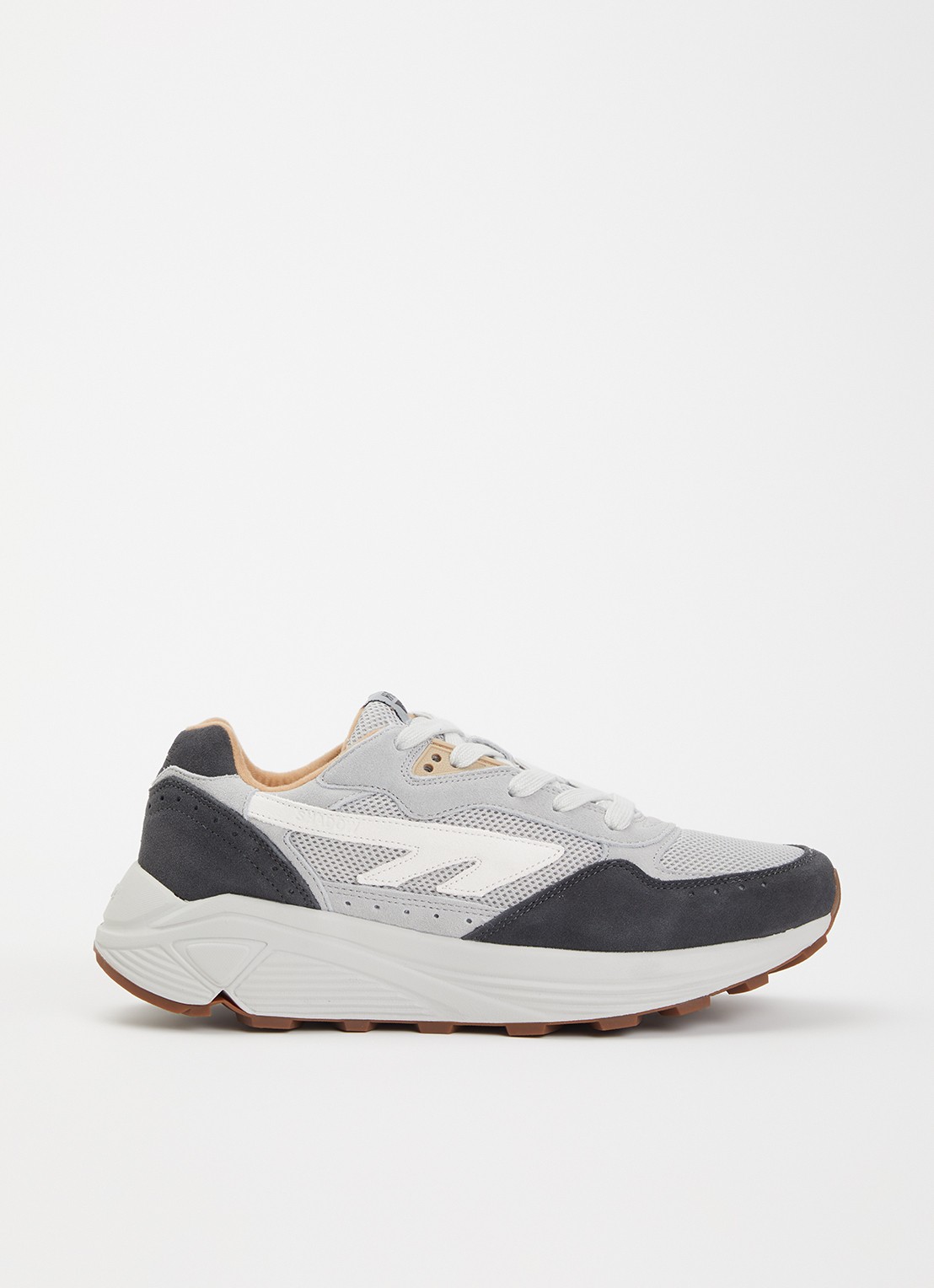 Hi-Tec HTS shadow RGS sneaker met suède details - voorkant grijs