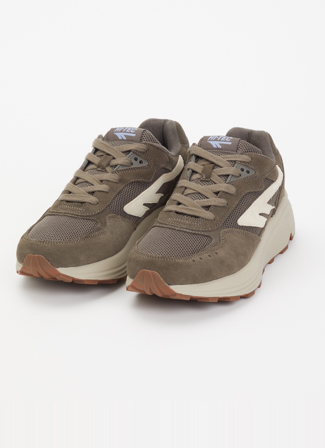 Hi-Tec HTS shadow RGS sneaker met suède details - detail 3 bronsgroen
