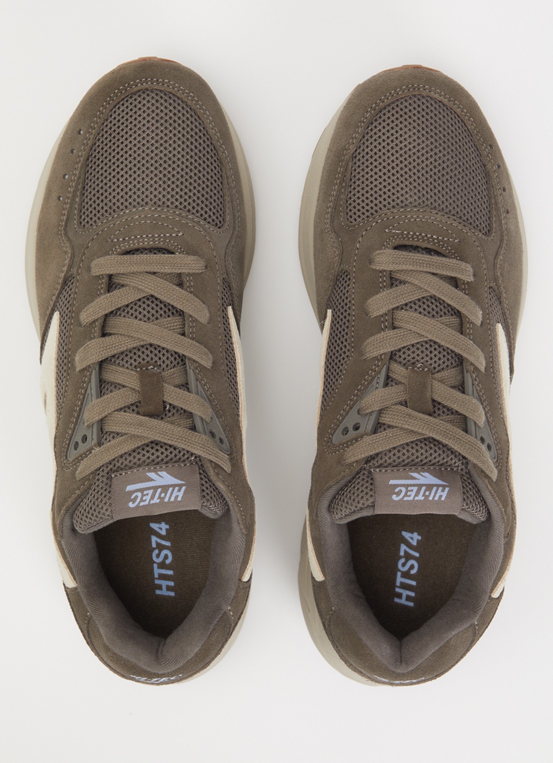 Hi-Tec HTS shadow RGS sneaker met suède details - detail 4 bronsgroen