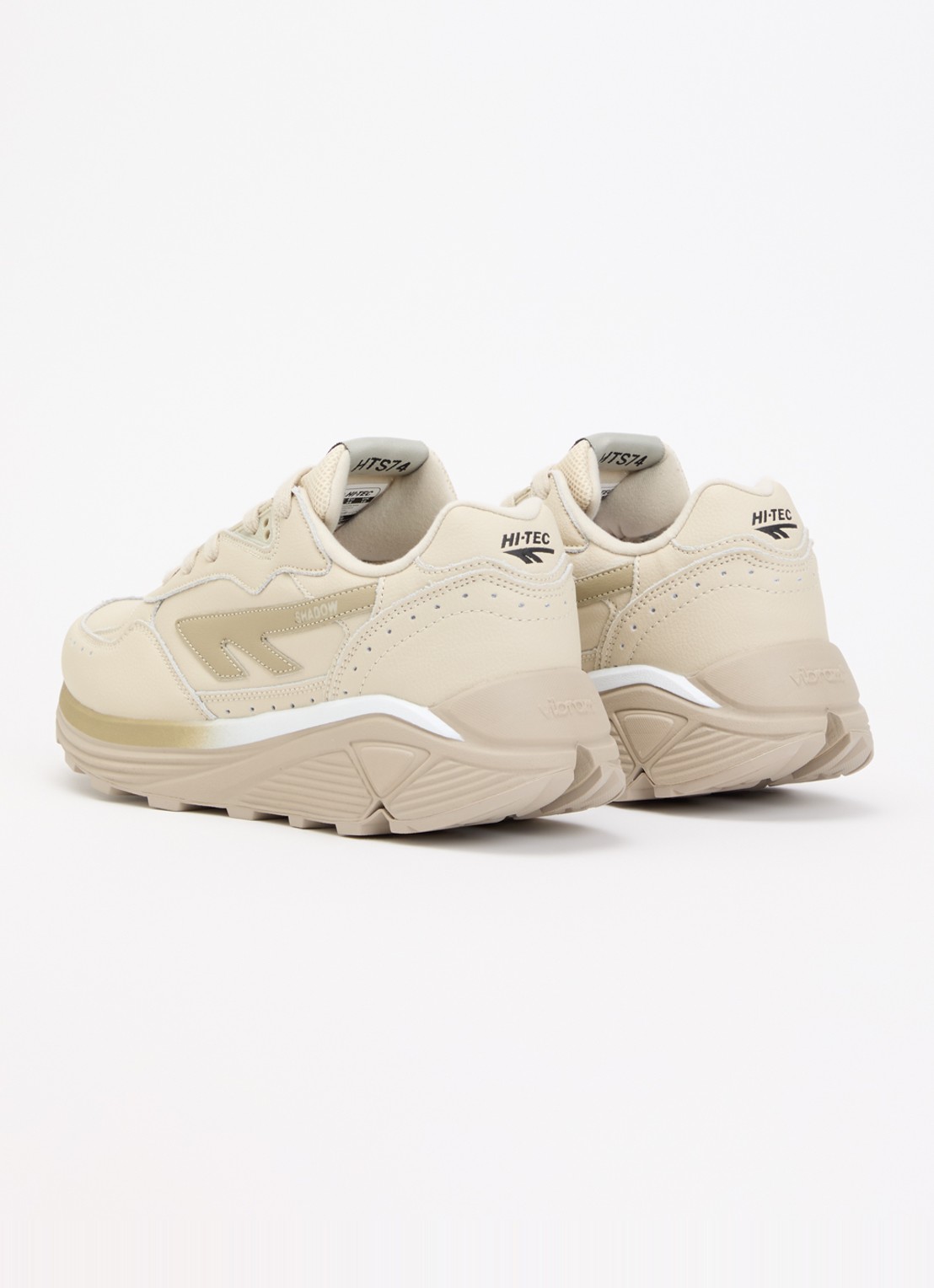 Hi-Tec HTS Shadow RGS sneaker van leer met logo - achterkant 4 beige