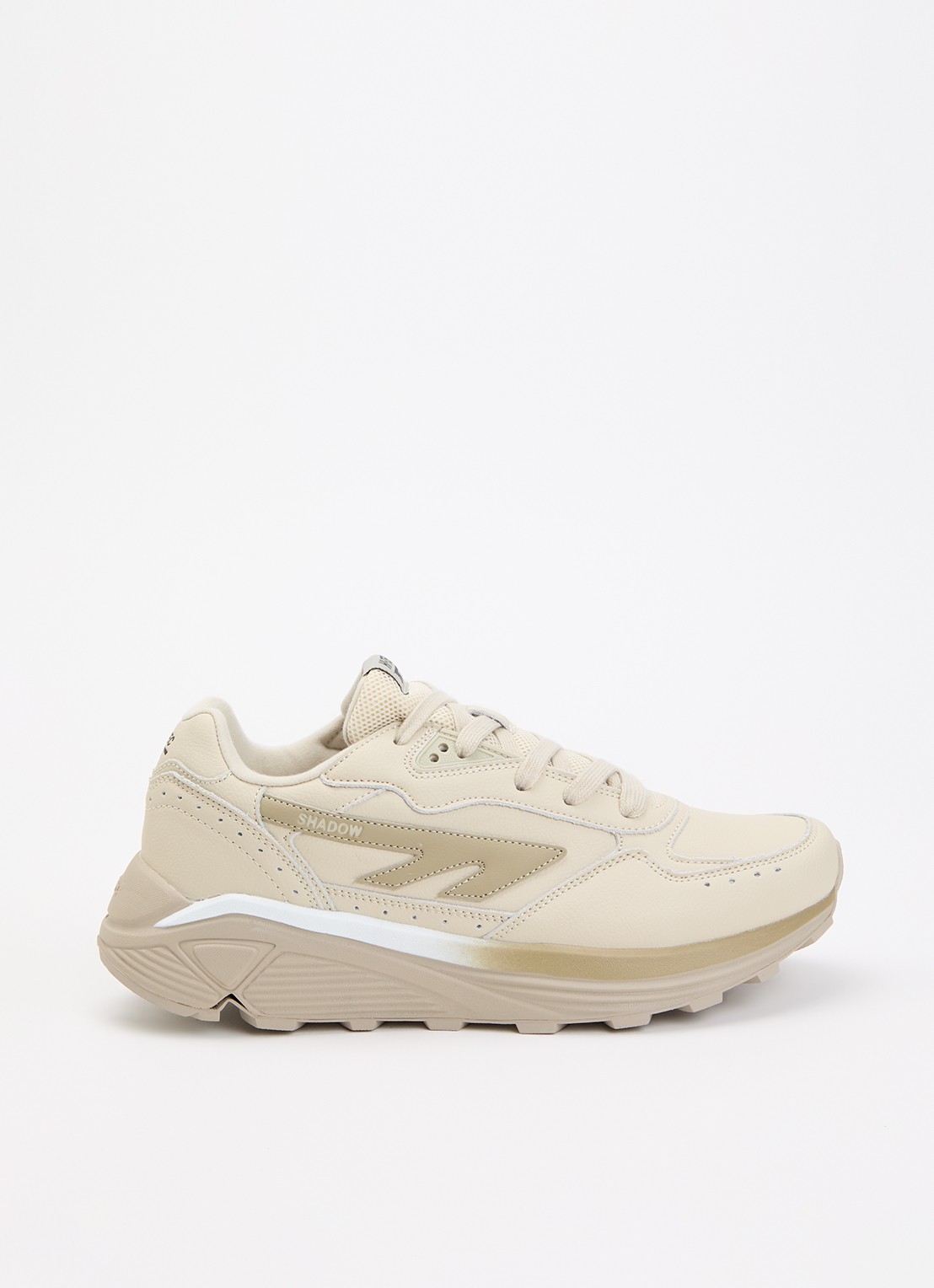 Hi-Tec HTS Shadow RGS sneaker van leer met logo - voorkant 5 beige