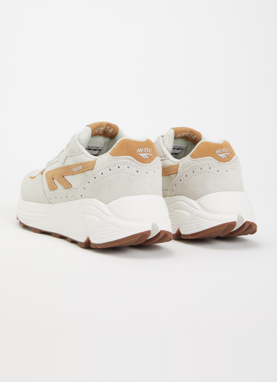 Hi-Tec HTS Shadow RGS sneaker van mesh met suède details - achterkant 4 creme