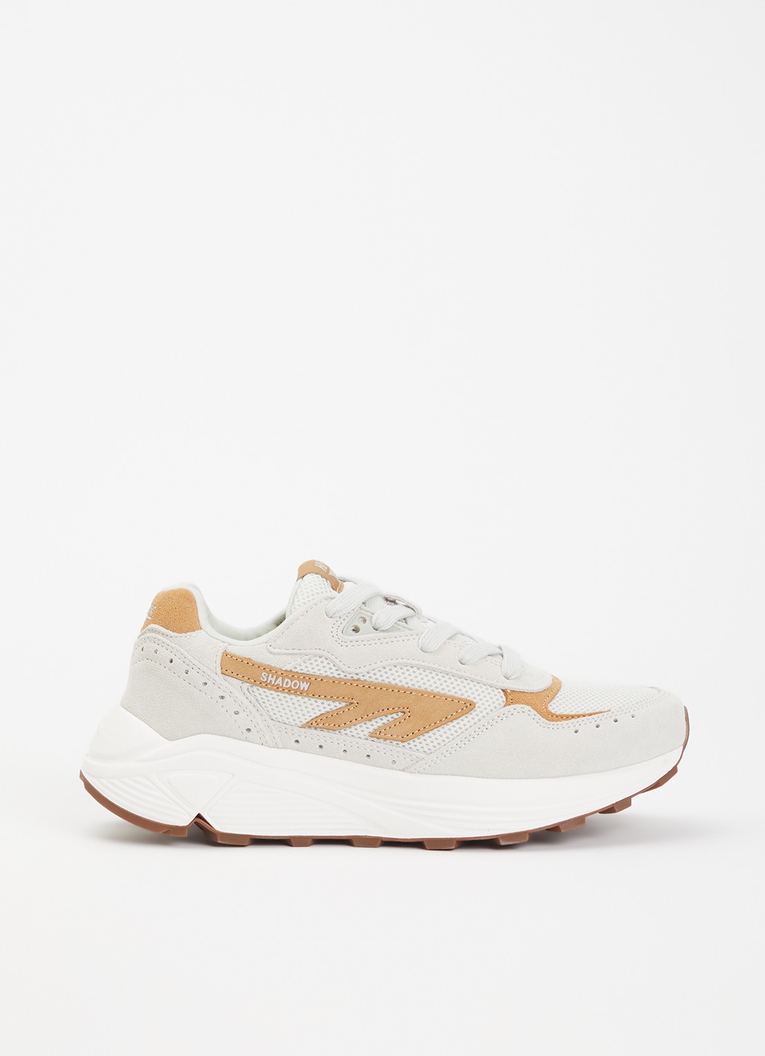 Hi-Tec HTS Shadow RGS sneaker van mesh met suède details - voorkant 5 creme