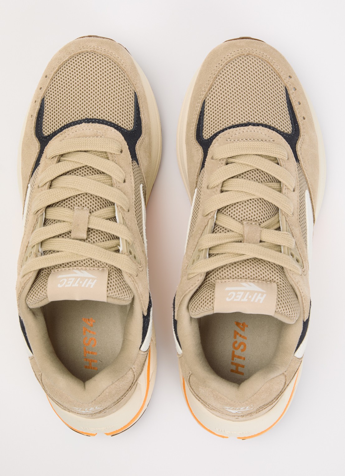 Hi-Tec HTS Shadow RGS sneaker van suède met details van mesh - detail 2 donkerbeige