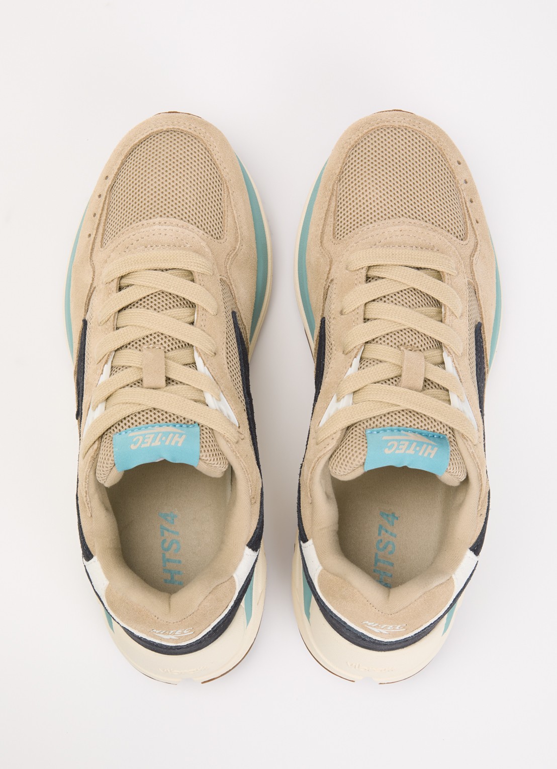 Hi-Tec HTS Shadow RGS sneaker van suède met details van mesh - detail 3 donkerbeige