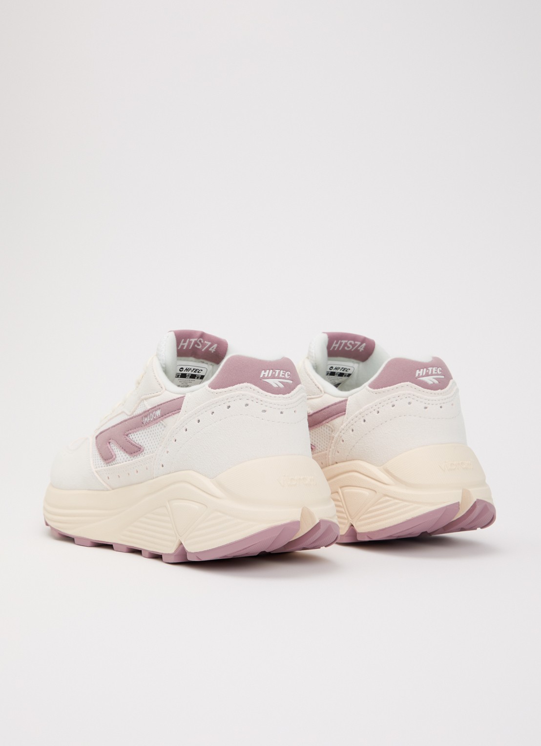Hi-Tec HTS Shadow RGS sneaker van suède met details van mesh - achterkant oudroze