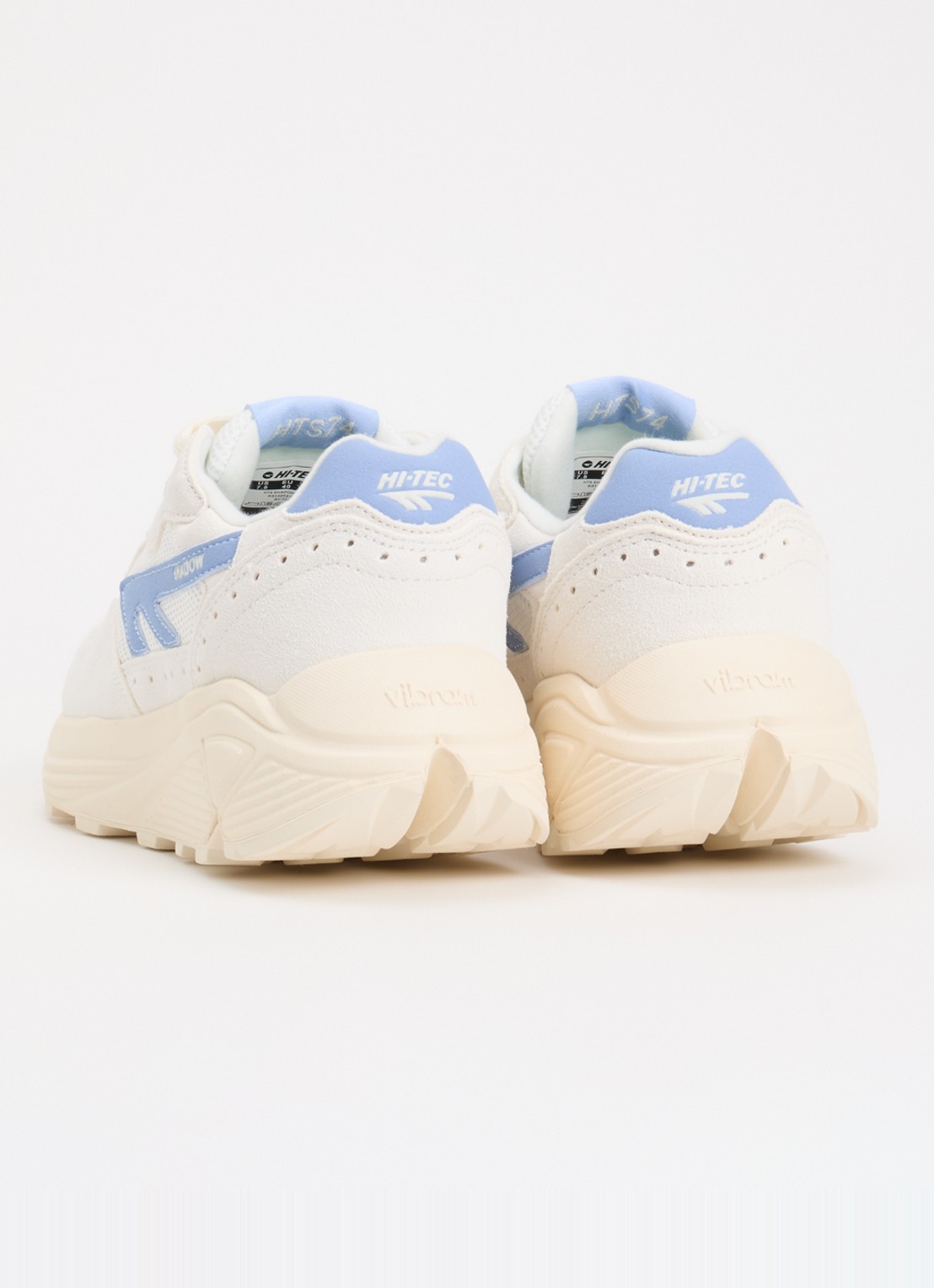 Hi-Tec HTS Shadow RGS sneaker van suède met details van mesh - achterkant 5 lichtblauw