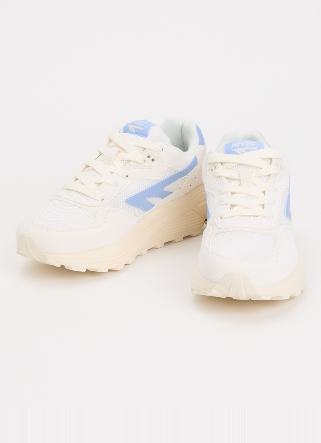 Hi-Tec HTS Shadow RGS sneaker van suède met details van mesh - detail 2 lichtblauw