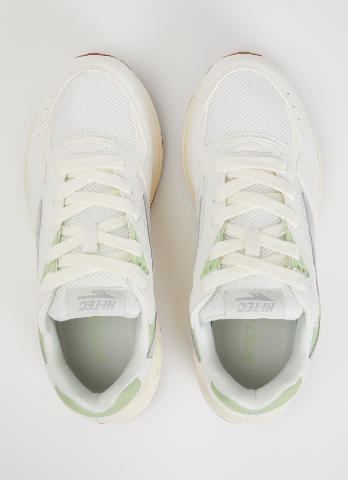 Hi-Tec HTS Shadow RGS sneaker van suède met details van mesh - detail 2 lichtgroen