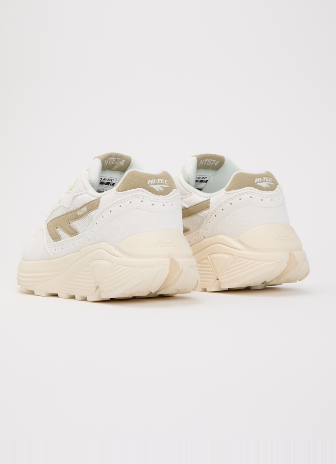 Hi-Tec HTS Shadow RGS sneaker van suède met details van mesh - achterkant 2 mosgroen
