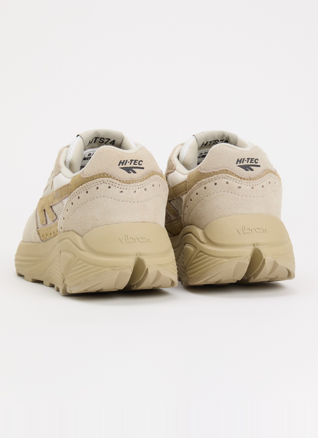 Hi-Tec HTS Shadow RGS sneaker van suède met details van mesh - achterkant beige