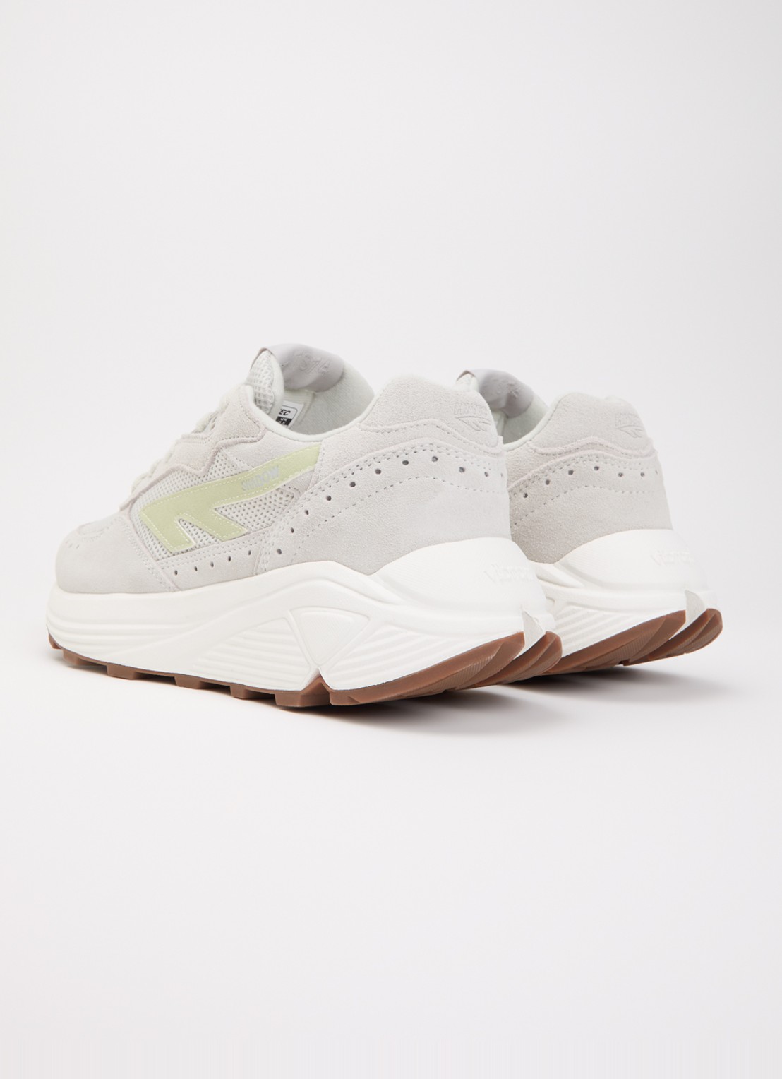 Hi-Tec HTS Shadow RGS sneaker van suède met details van mesh - achterkant 3 lichtgrijs