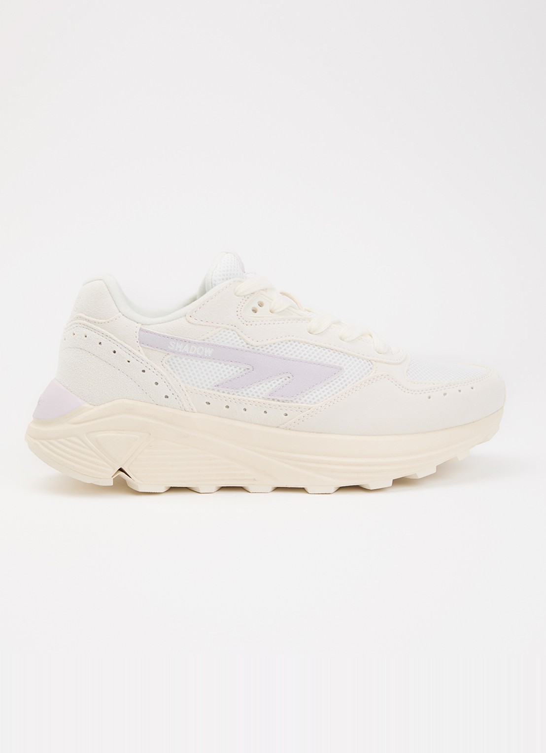 Hi-Tec HTS Shadow RGS sneaker van suède met details van mesh - voorkant 2 lila