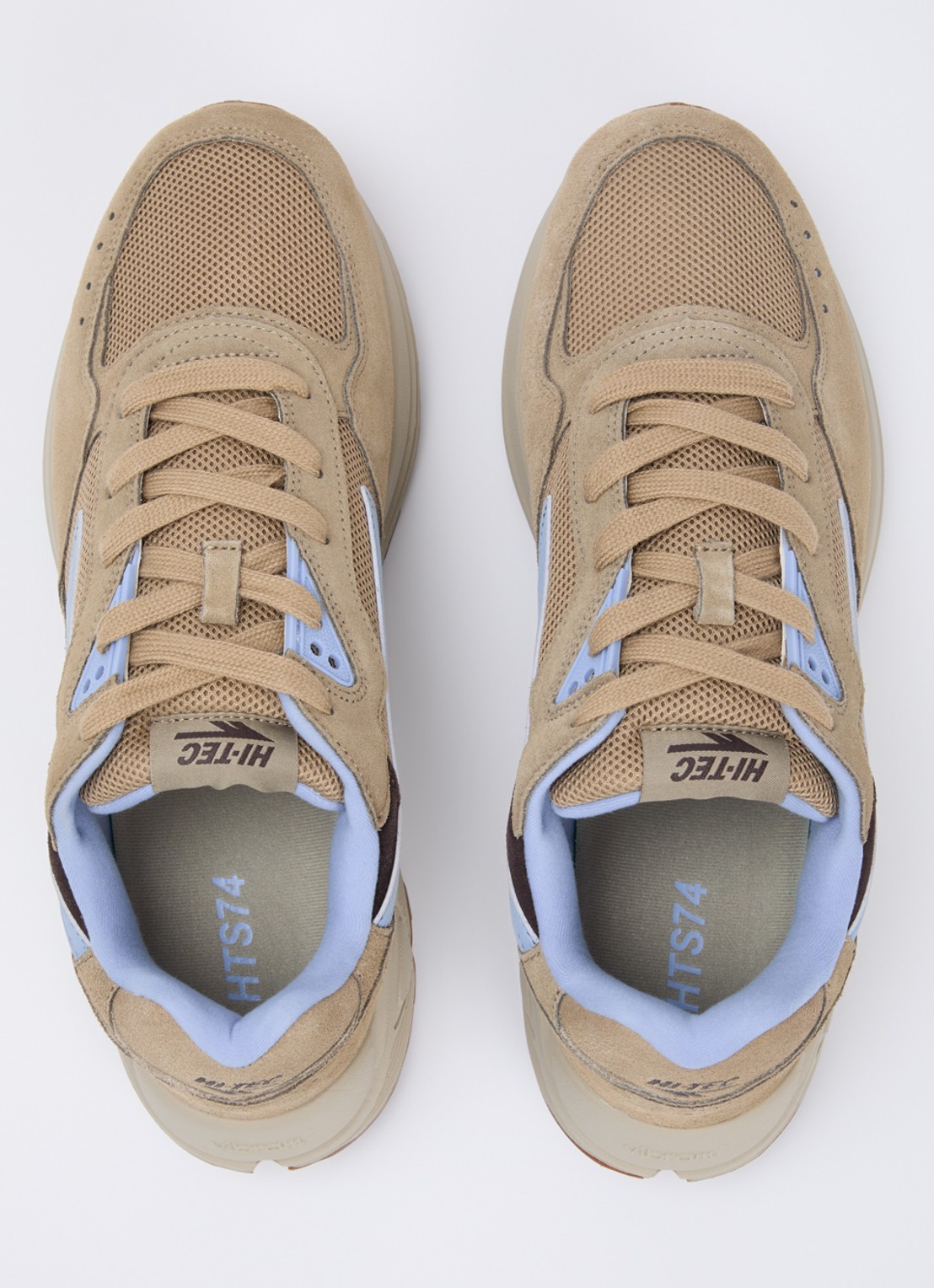Hi-Tec HTS Shadow RGS sneaker van suède met details van mesh - detail 4 zand