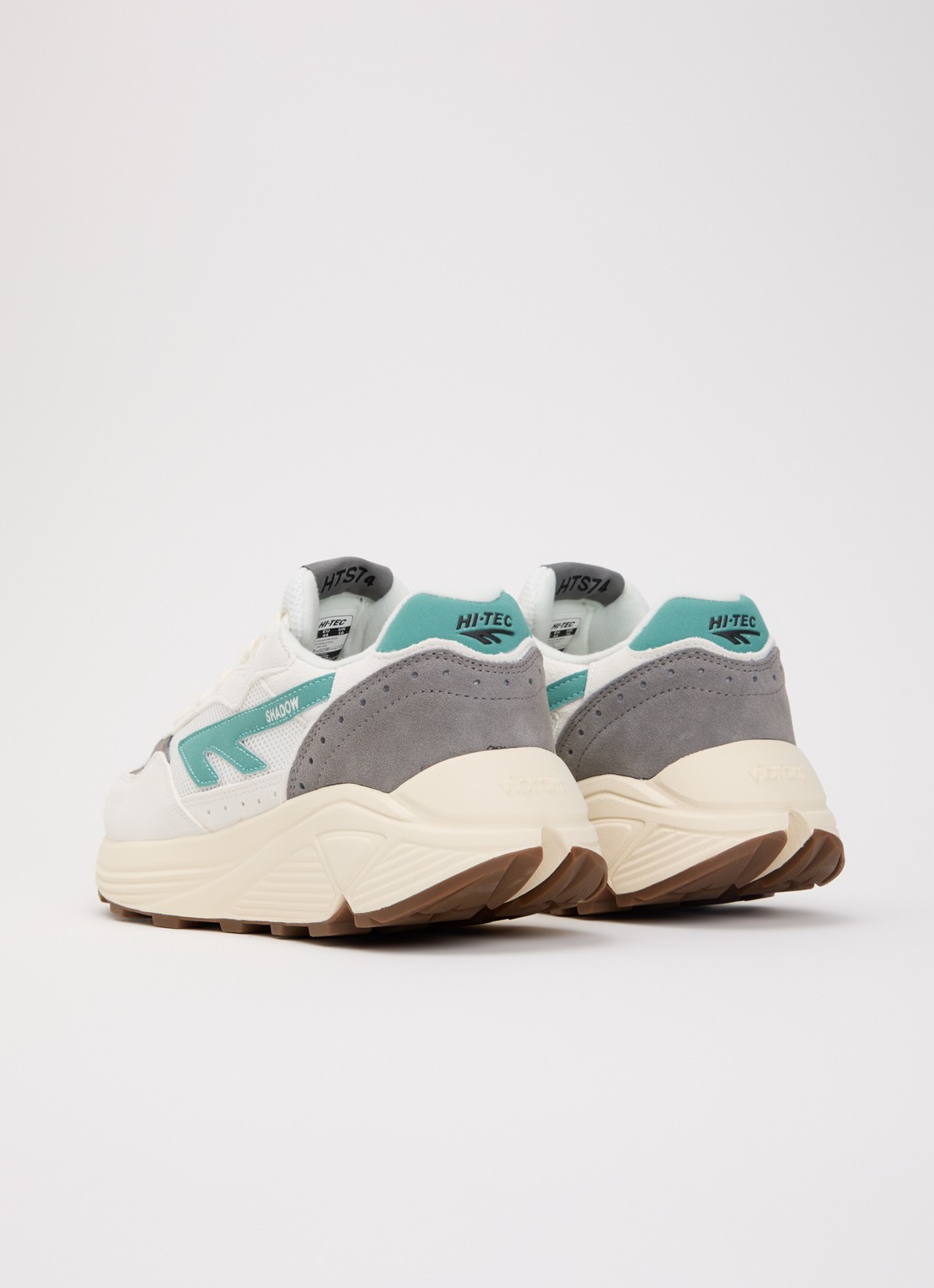 Hi-Tec HTS Shadow RGS sneaker van suède met details van mesh - achterkant 2 zeegroen