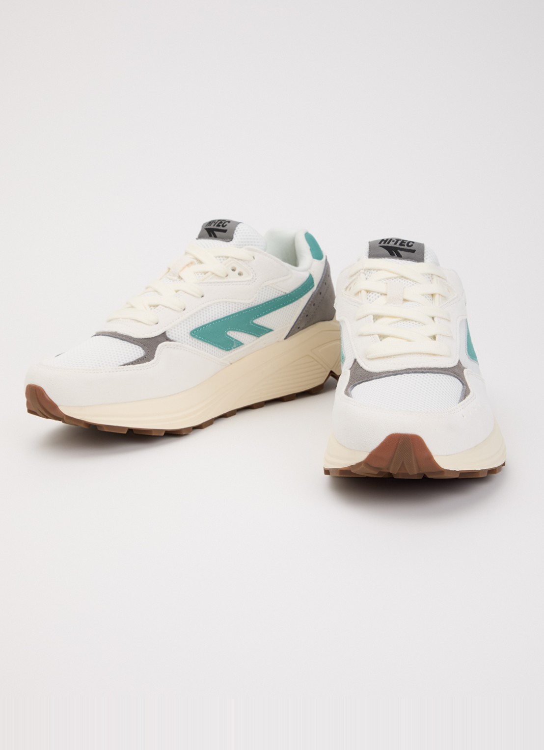 Hi-Tec HTS Shadow RGS sneaker van suède met details van mesh - detail 3 zeegroen