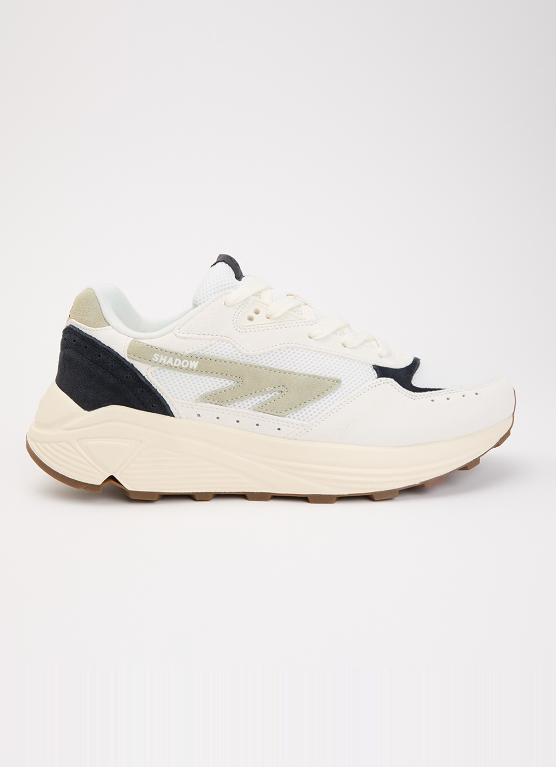 Hi-Tec HTS Shadow RGS sneaker van suède met details van mesh - voorkant zwart
