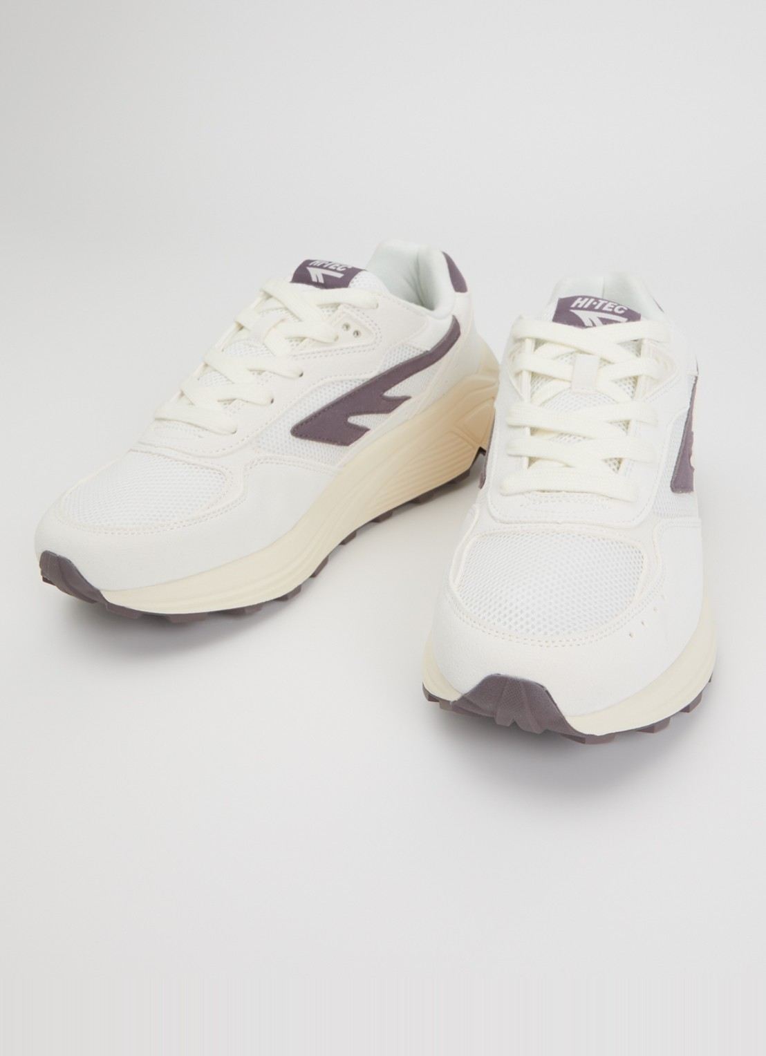Hi-Tec HTS Shadow RGS sneaker van suède met details van mesh - detail wit
