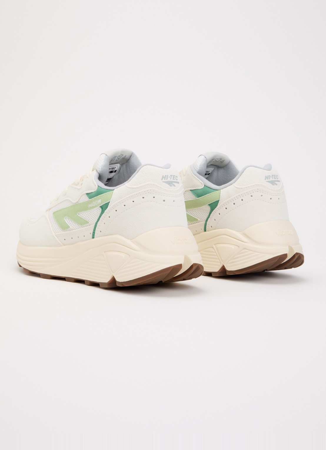 Hi-Tec HTS Shadow RGS sneaker van suède met details van mesh - achterkant lichtgroen