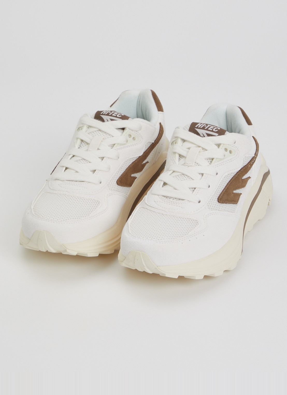Hi-Tec HTS Shadow RGS sneaker van suède met mesh details - detail 2 gebroken wit