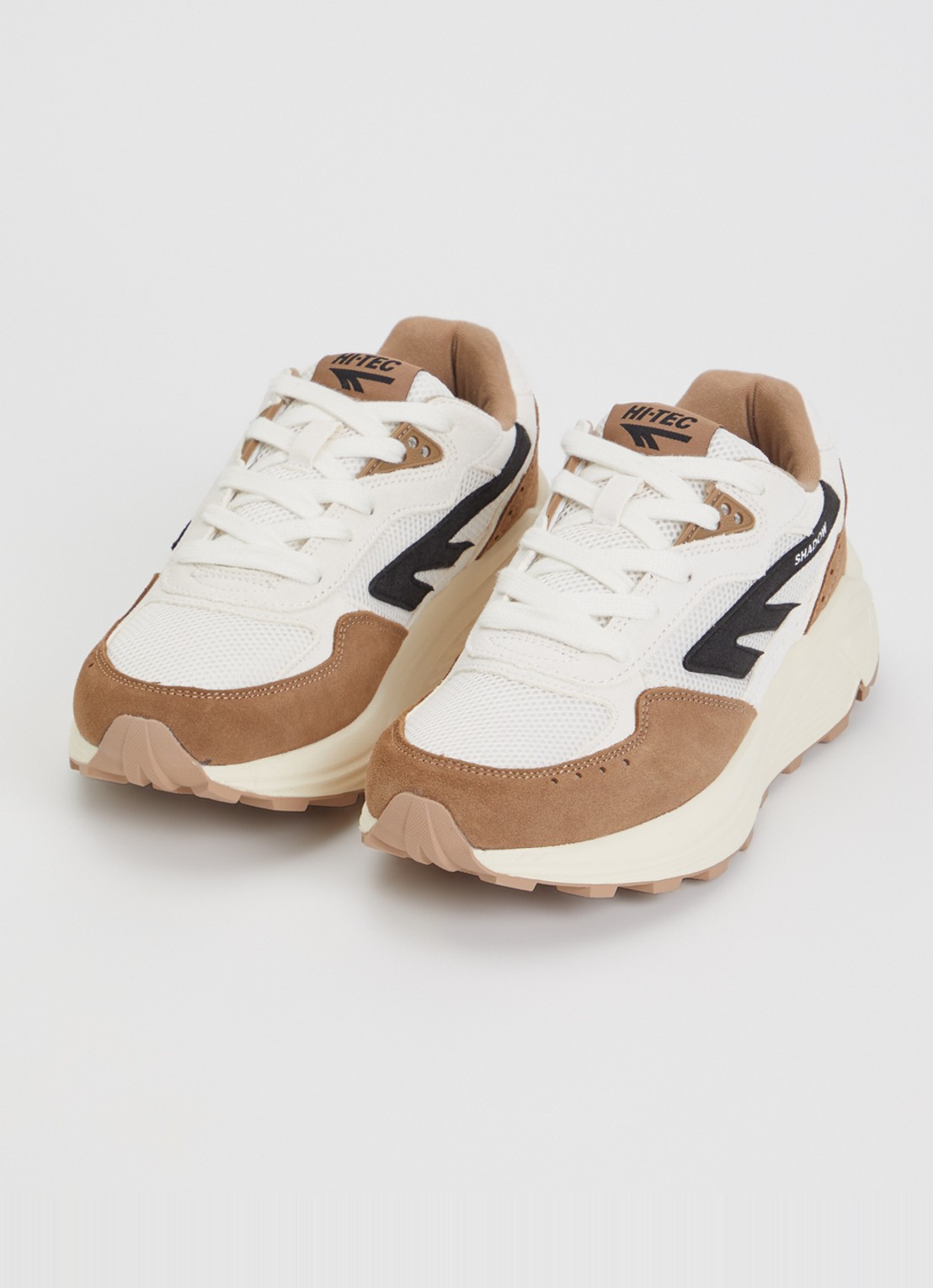 Hi-Tec HTS Shadow RGS sneaker van suède met mesh details - detail lichtbruin