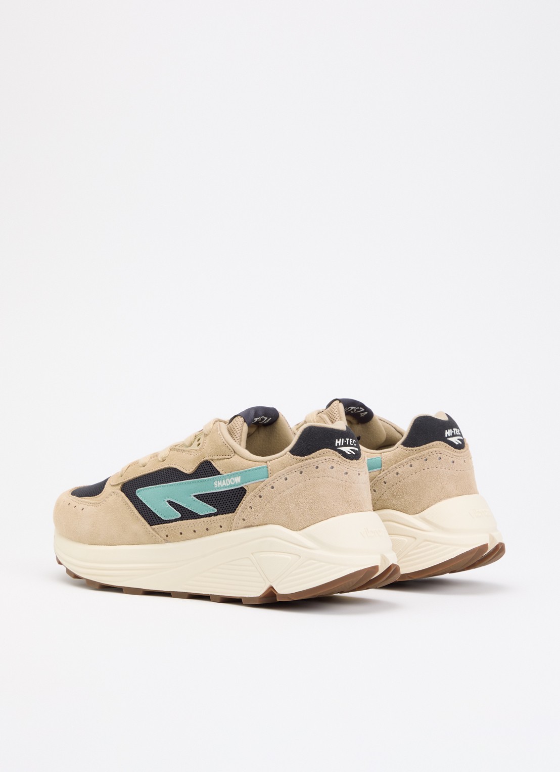 Hi-Tec HTS Shadow RGS sneaker van suède met mesh details - achterkant 5 zand