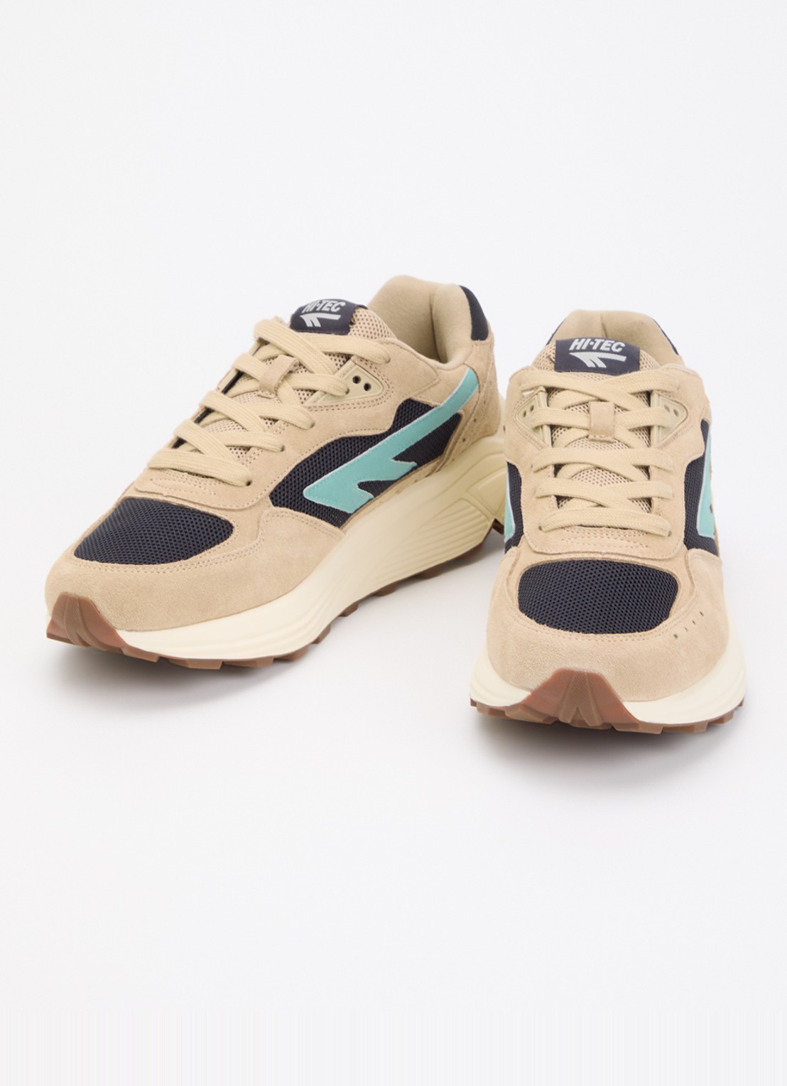 Hi-Tec HTS Shadow RGS sneaker van suède met mesh details - detail zand
