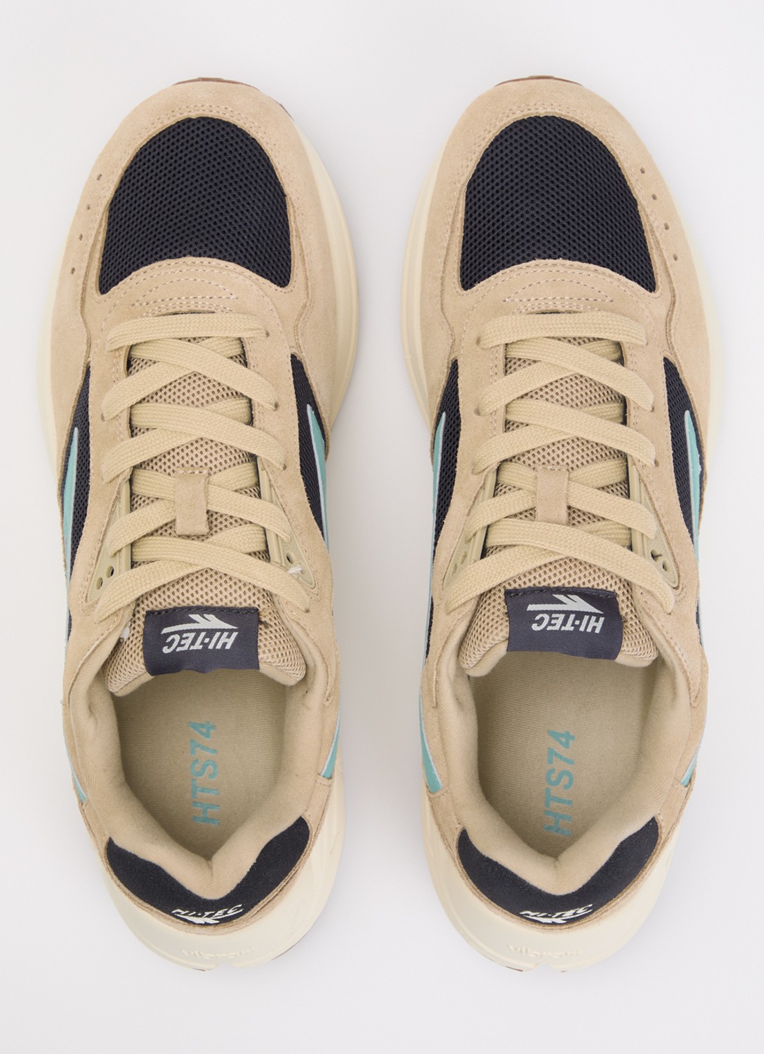 Hi-Tec HTS Shadow RGS sneaker van suède met mesh details - detail 2 zand