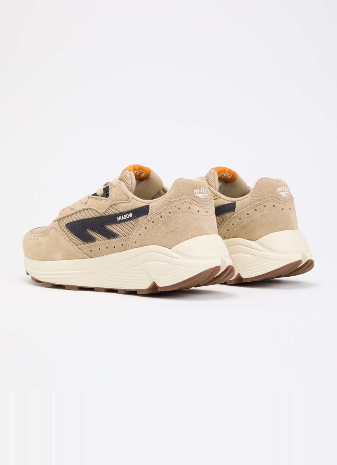 Hi-Tec HTS Shadow RGS sneaker van suède met mesh details - achterkant 2 camel