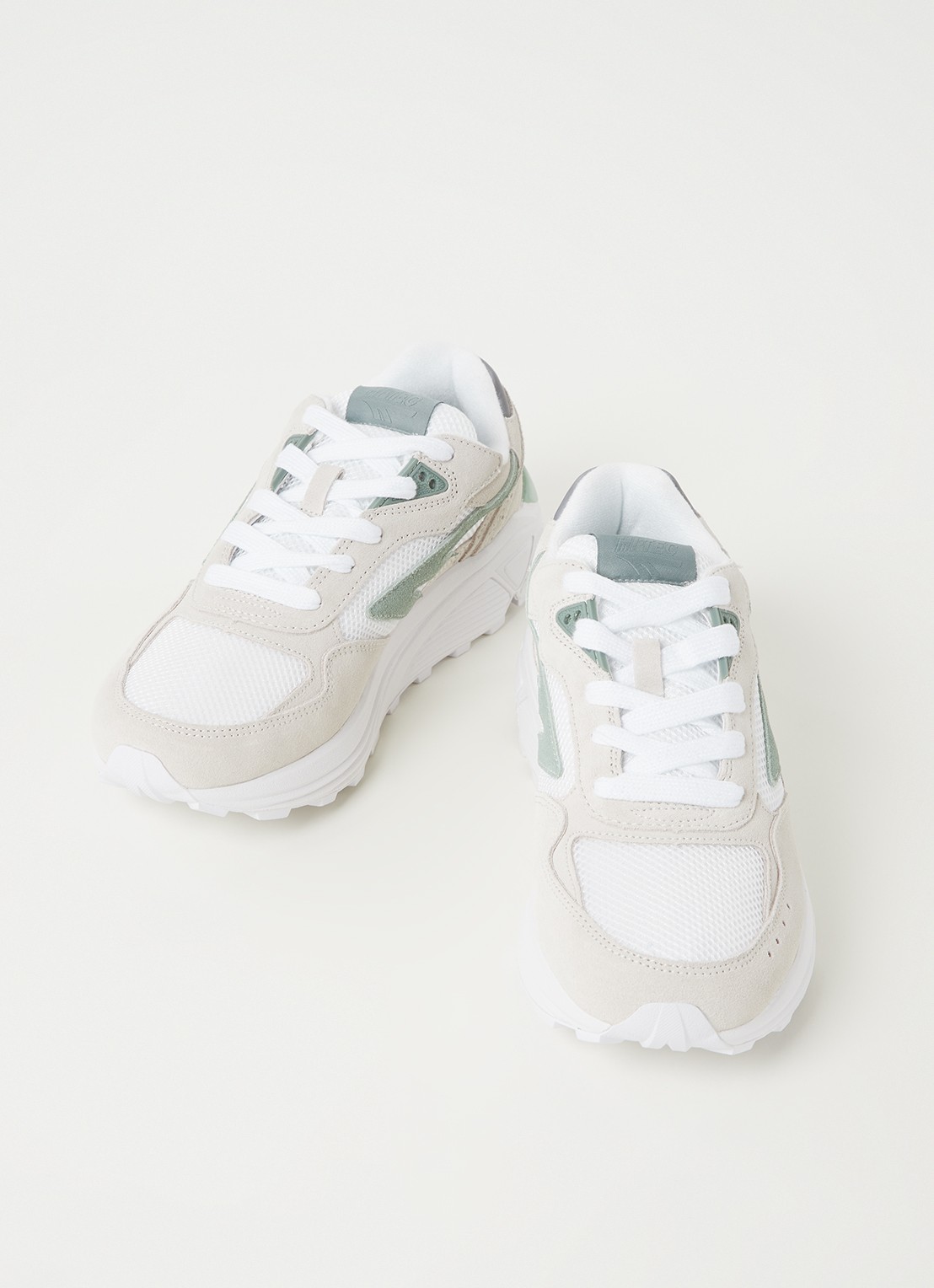 Hi-Tec Shadow sneaker met suède details - detail wit