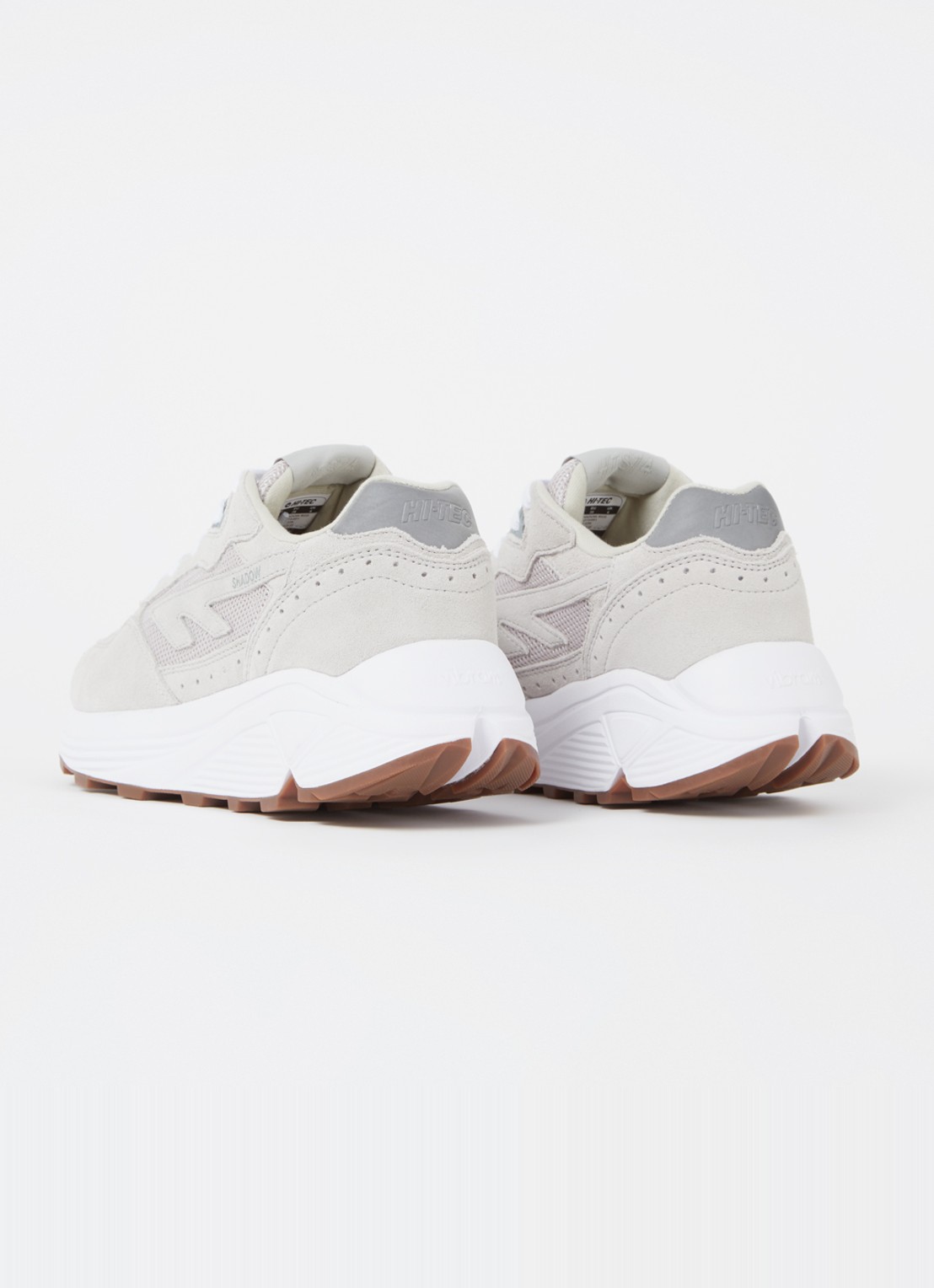 Hi-Tec Shadow sneaker met suède details - achterkant lichtgrijs