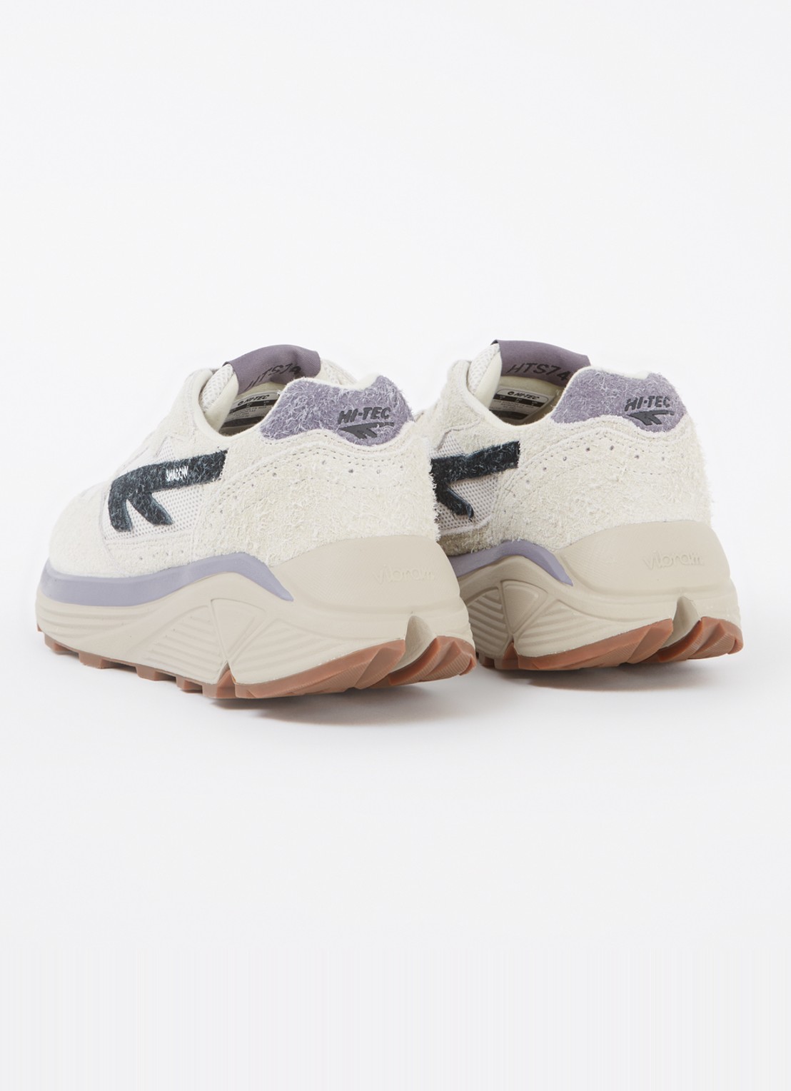 Hi-Tec Shadow sneaker met suède details - achterkant donkerbeige
