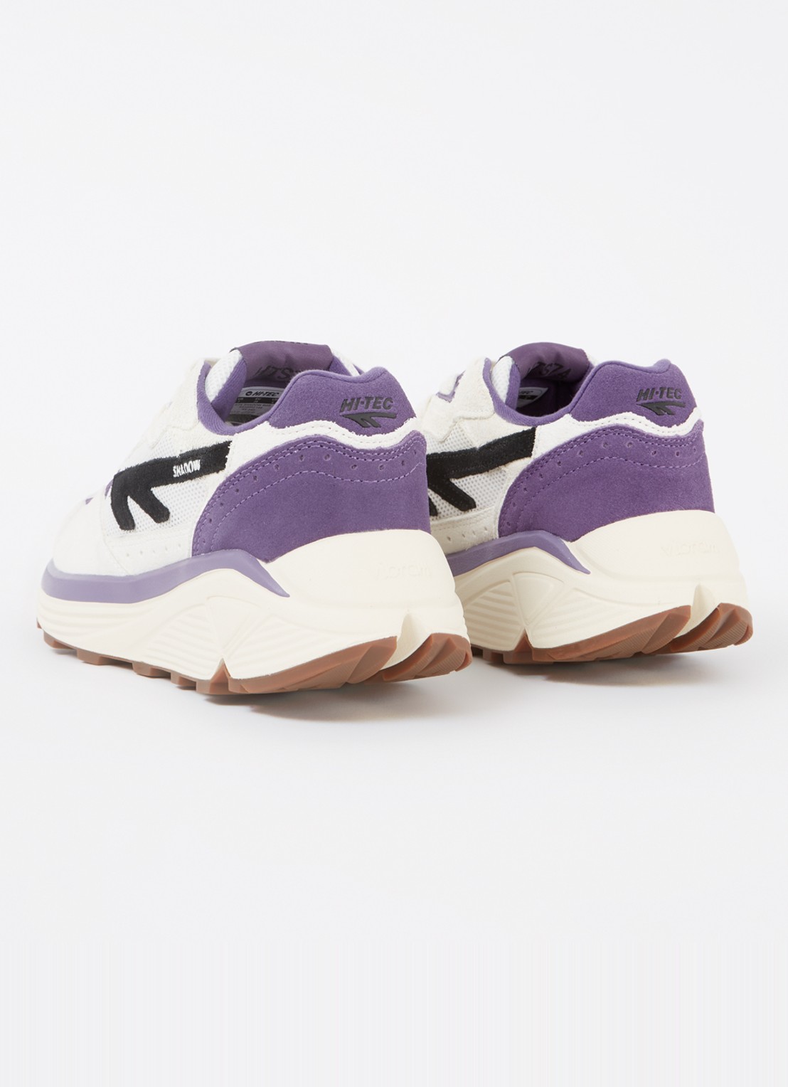 Hi-Tec Shadow sneaker met suède details - achterkant paars