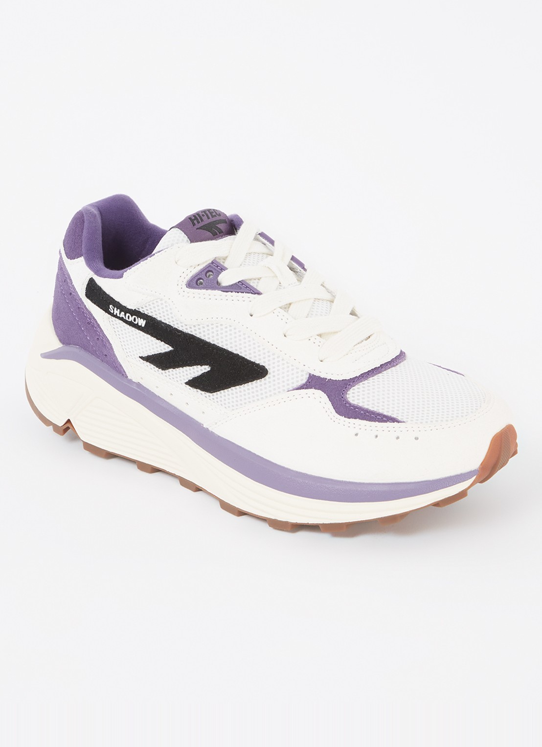 Hi-Tec Shadow sneaker met suède details - voorkant 2 paars