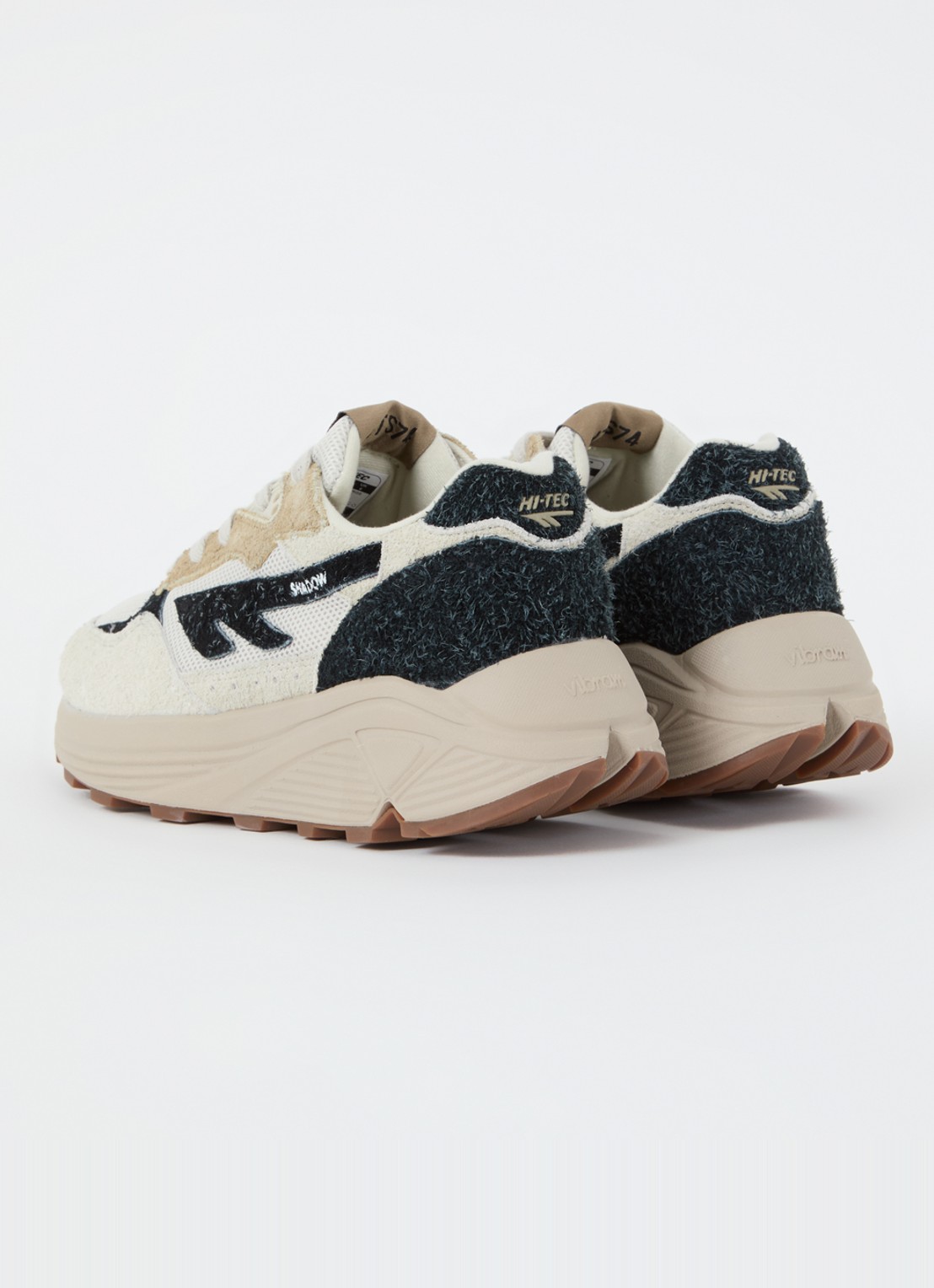 Hi-Tec Shadow sneaker met suède details - achterkant 5 antraciet