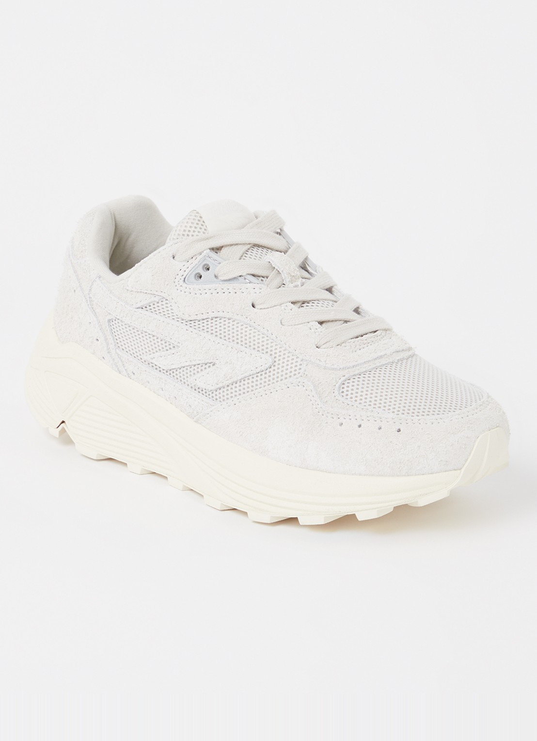 Hi-Tec Shadow sneaker met suède details - voorkant 2 lichtgrijs