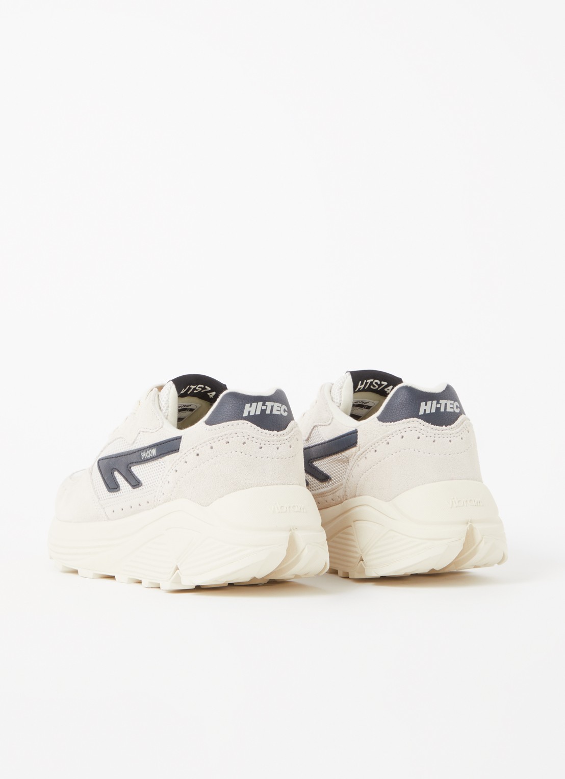 Hi-Tec Shadow sneaker met suède details - achterkant 4 gebroken wit