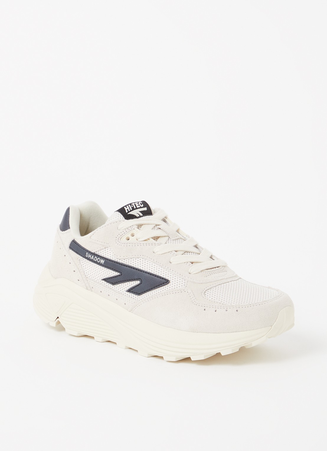 Hi-Tec Shadow sneaker met suède details - voorkant 5 gebroken wit